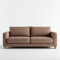 Dwuosobowa sofa brązowa z tkaniny 180 × 85 × 82 cm